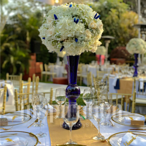 CENTRO DE MESA BLUE AND WHITE